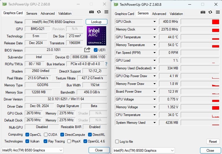 大显存性价比碾压RTX 4060！Intel锐炫B580首发评测：光追性能已远超AMD  第89张