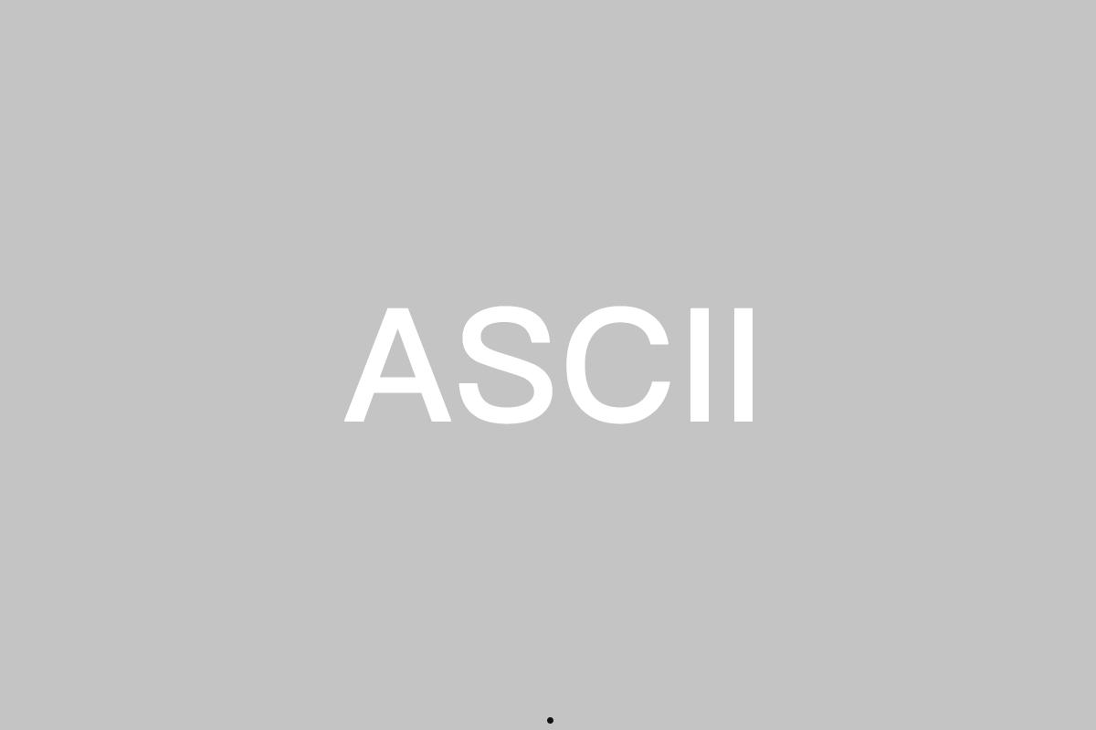 ASCII 是什么 