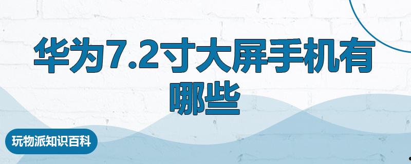 华为7.2寸大屏手机有哪些  第1张