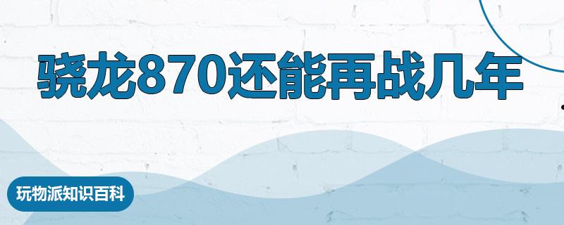 骁龙870还能再战几年  第1张