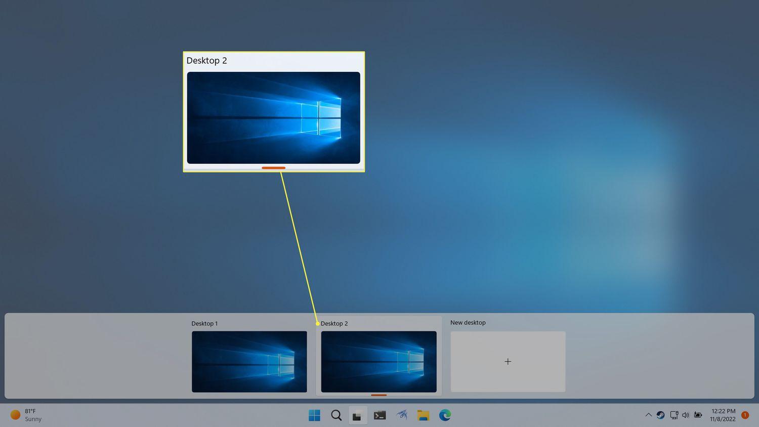 Windows 10虚拟桌面怎么切换 