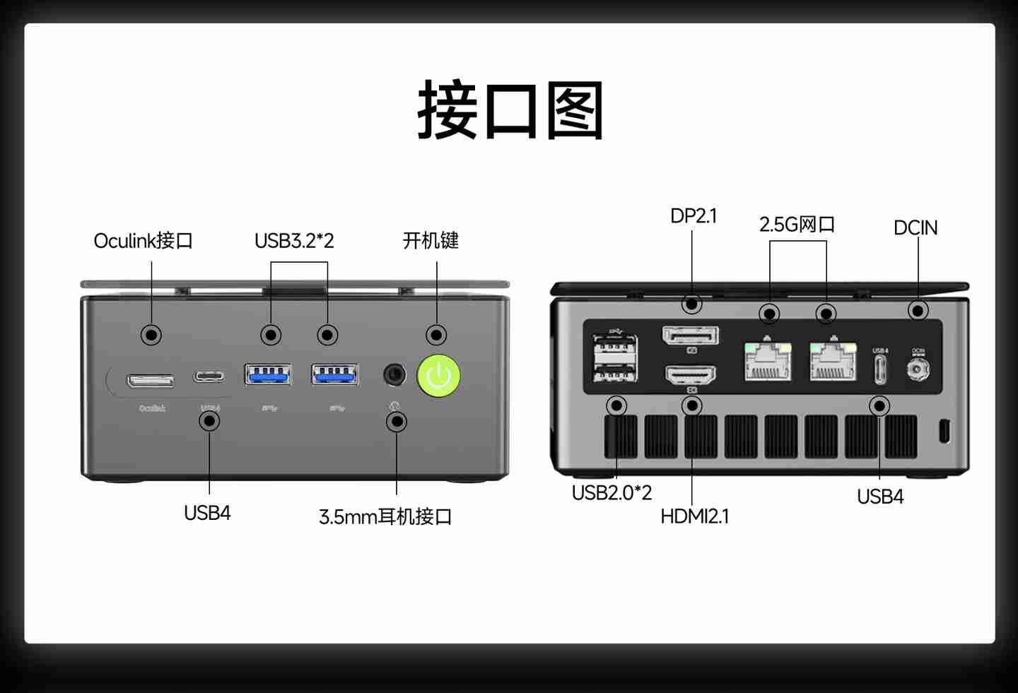 极摩客 K11 迷你主机首销：R9-8945HS、双 2.5G 网口，2699 元起  第4张