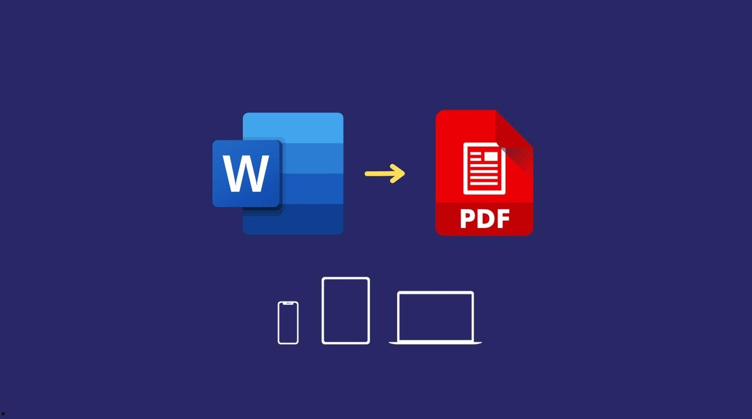 Word怎么转换成PDF 