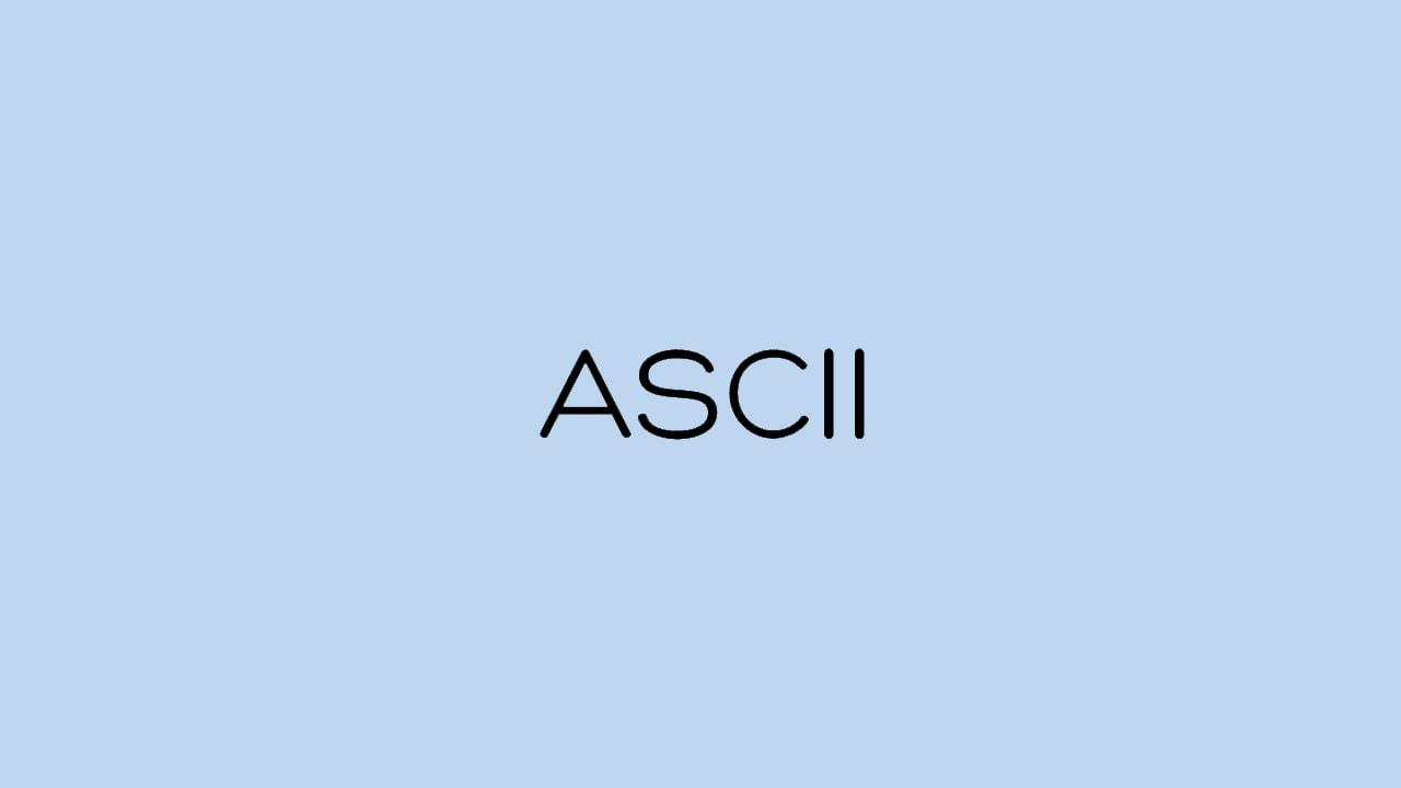 ASCII码是几进制数 