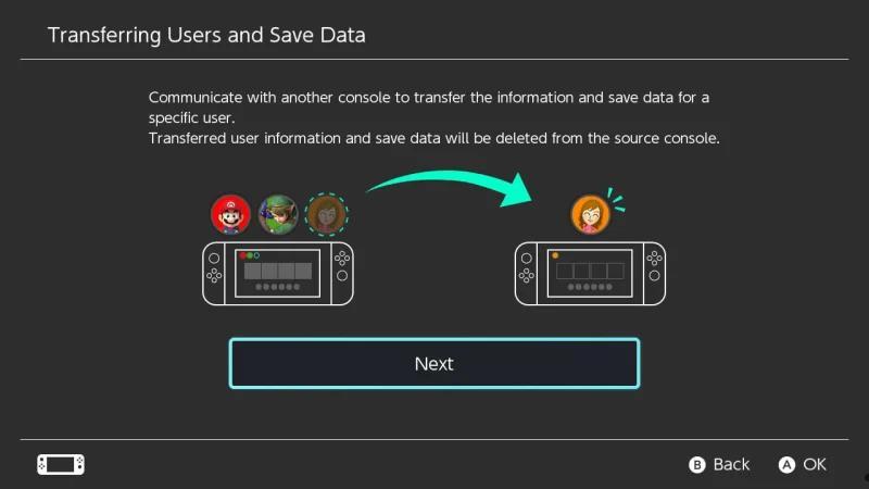 如何将数据从一个Nintendo Switch传输到另一个主机  第5张